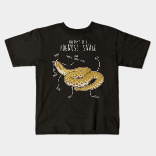 Lemon Hypo Ghost Hognose Snake Anatomy Kids T-Shirt